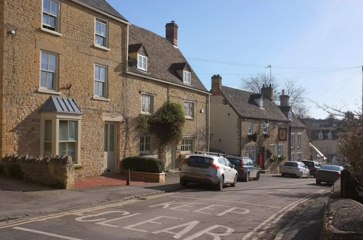 Sheep Street, Charlbury. The draft plan's town centre schemes cover Market Street, Church Street, Park Street and Pooles Lane.