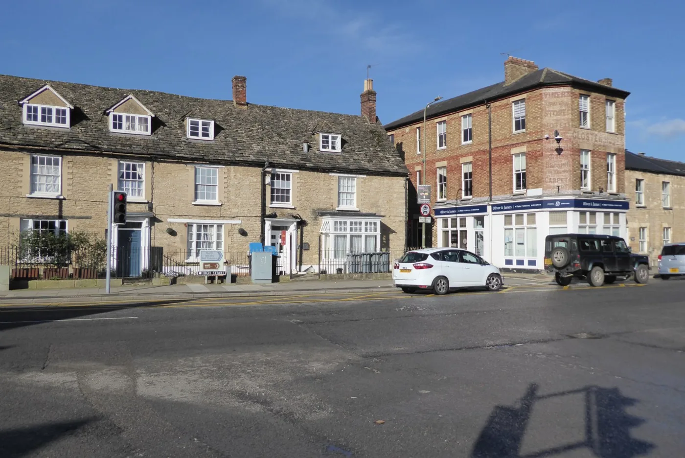 High Street, Witney. The district's overall claimant rate is still among the lowest in the South East